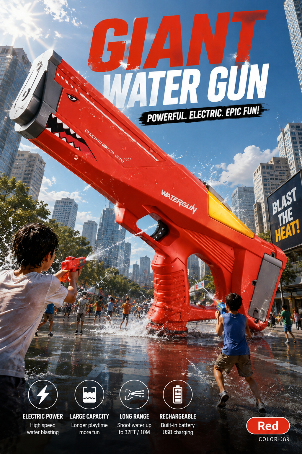 Electric Water Gun for Kids &amp; Adults